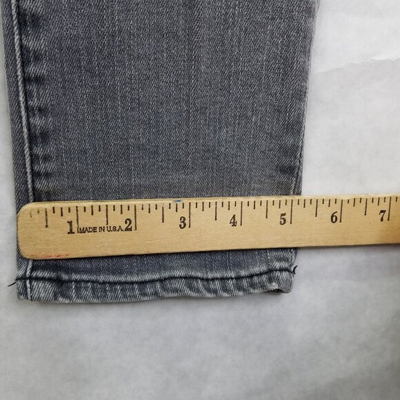 Helmut Lang Jeggings Sz 29 Skinny Jeans Gray Black Waistband Pull-On Stretch USA - Picture 11 of 12
